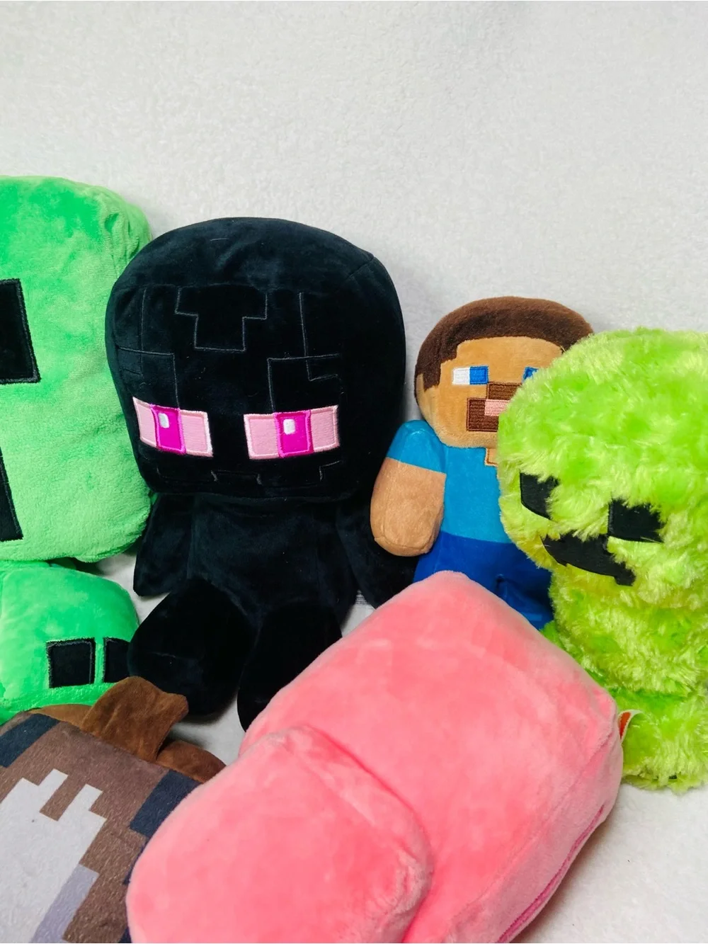 Minecraft Plush Toys Lot Giant Minecraft Lot Alex Zombie Creeper Video Game Toys